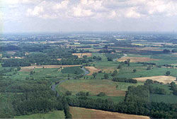 Blick in die weite Landschaft eines Urstromtals.