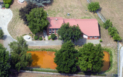 Luftbild des Betriebsgeländes des Wasserwerks Vörden.