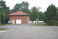 Der Backsteinbau des Pumpenwerkes.