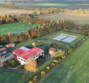 Luftaufnahme vom Wasserwerk in Ahausen