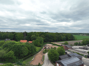 Baustelle auf einer Kläranlage